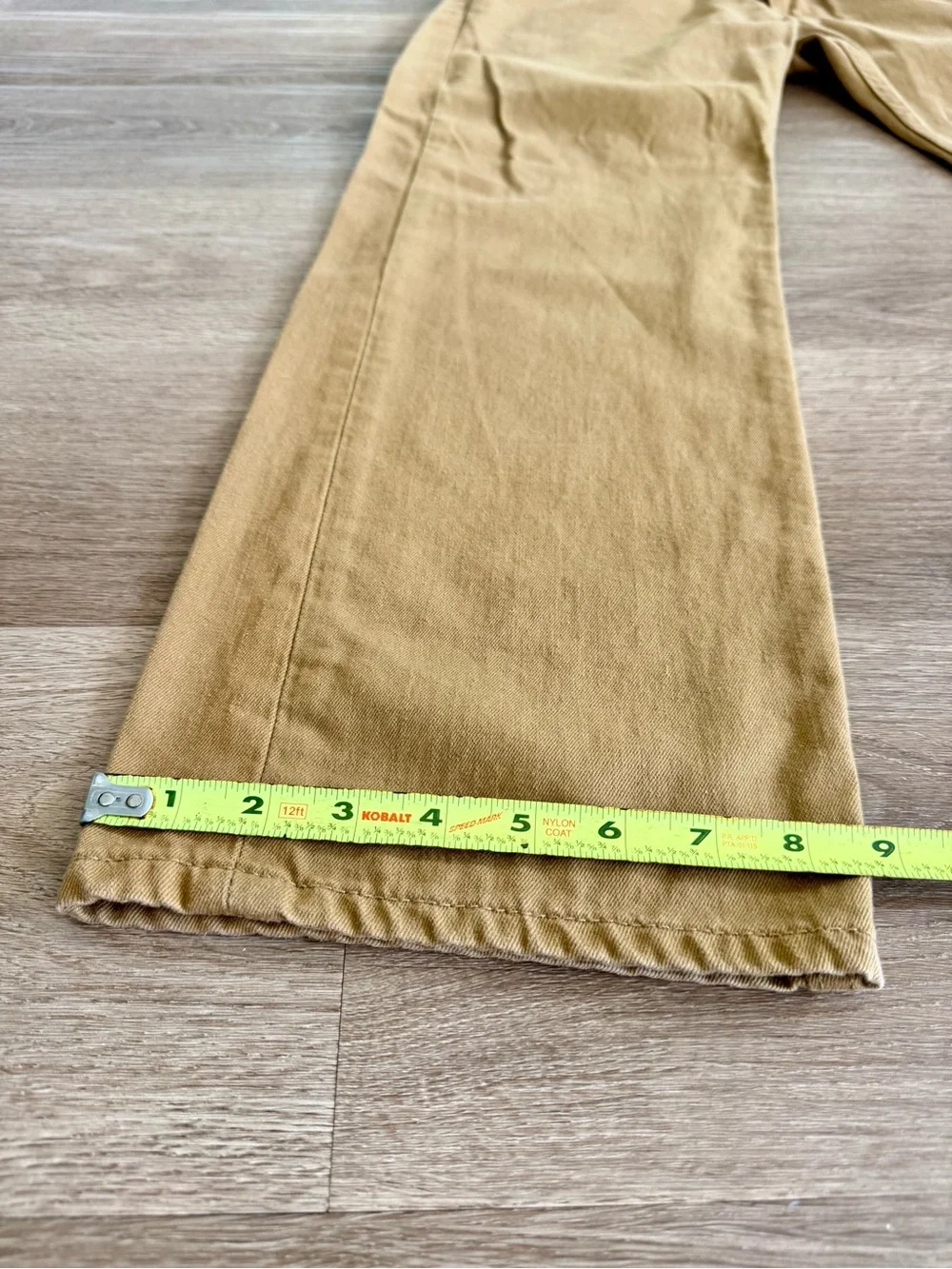 Levi's 505 Regular Fit Pants Men Size 36x30 Khaki Tan Straight Leg Denim Chinos